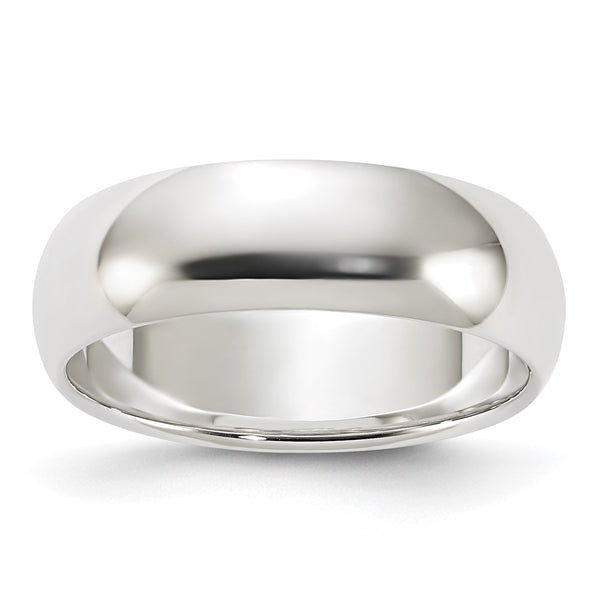 Sterling Silver 6mm Half-Round Size 4 Band