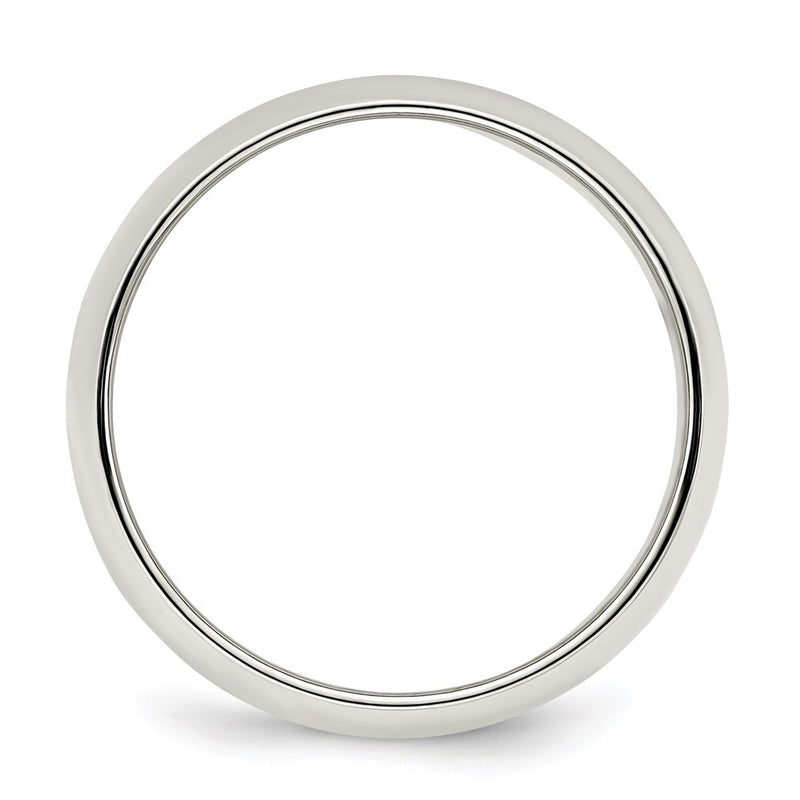Sterling Silver 7mm Half-Round Size 5.5 Band