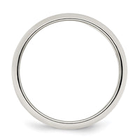Sterling Silver 7mm Half-Round Size 5 Band