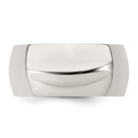 Sterling Silver 9mm Half-Round Size 12 Band