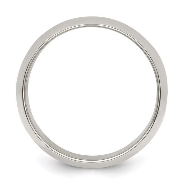 Sterling Silver 10mm Half Round Size 5.5 Band