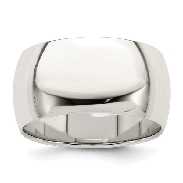 Sterling Silver 10mm Half Round Size 5.5 Band