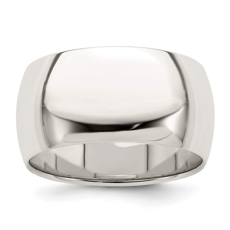 Sterling Silver 10mm Half Round Size 5.5 Band