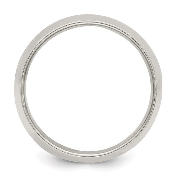 Sterling Silver 12mm Half Round Size 5.5 Band