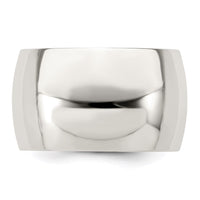 Sterling Silver 12mm Half Round Size 5.5 Band
