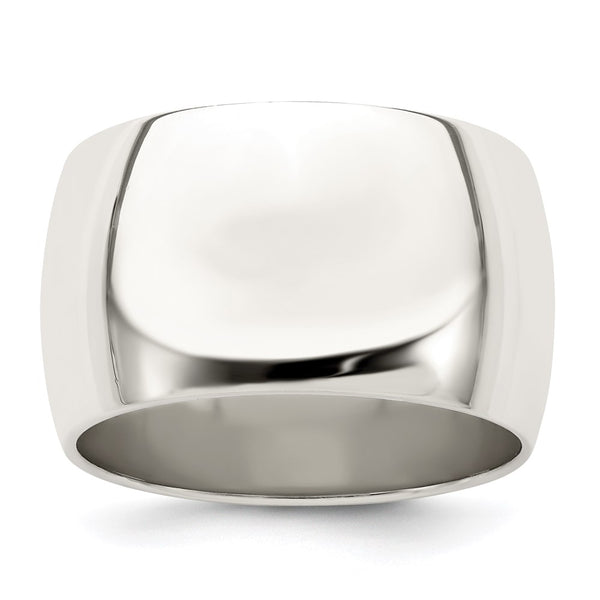 Sterling Silver 12mm Half Round Size 5.5 Band