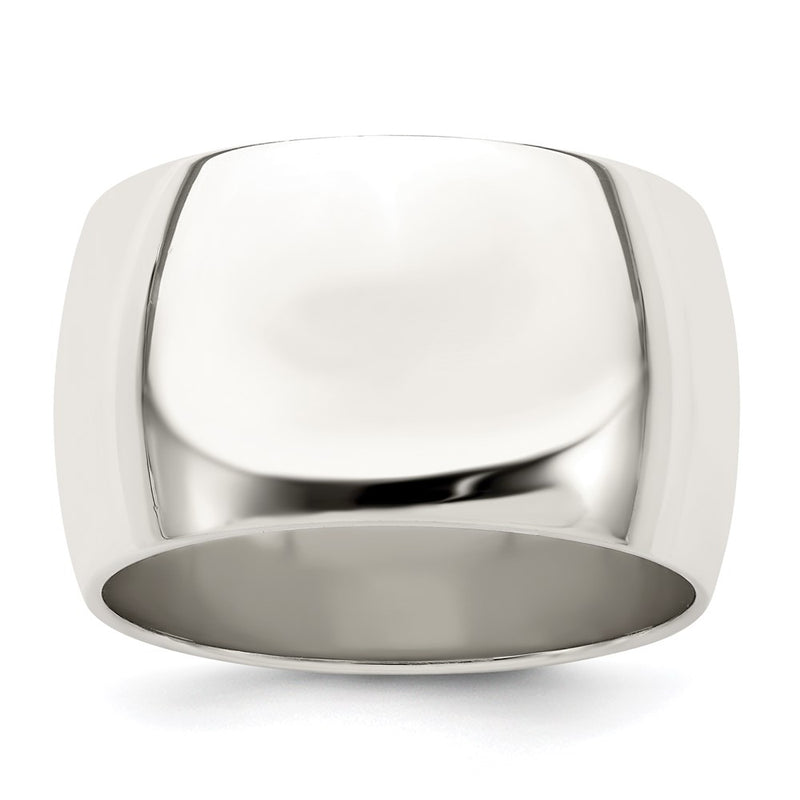 Sterling Silver 12mm Half Round Size 5.5 Band