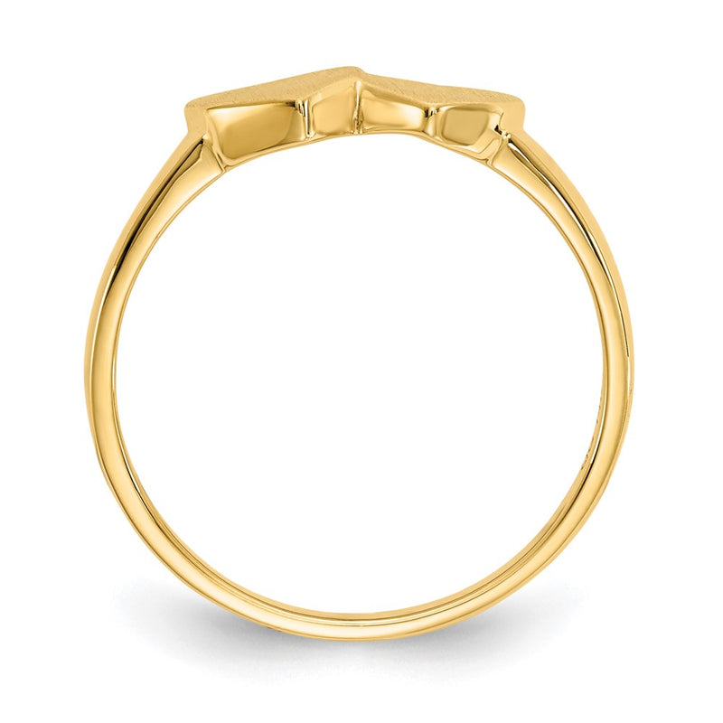 14k 5.5x5.0mm Open Back Signet Ring