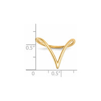 14k Chevron Shaped Ring