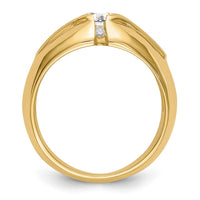 14K Men's Semi Mount Band Mounting