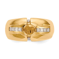 14K Men's Semi Mount Band Mounting