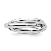 14k White Gold Polished Rolling Ring