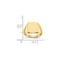 14k 10.0x10.0mm Closed Back Signet Ring