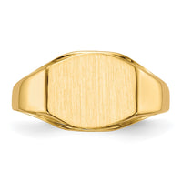 14k 11.5x8.5mm Open Back Signet Ring