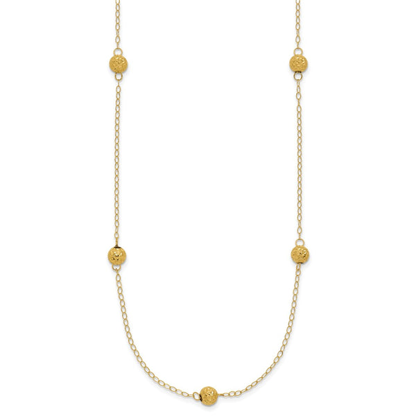 14k Bead Necklace