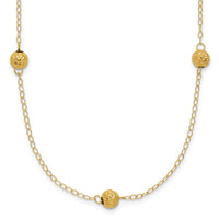14k Bead Necklace