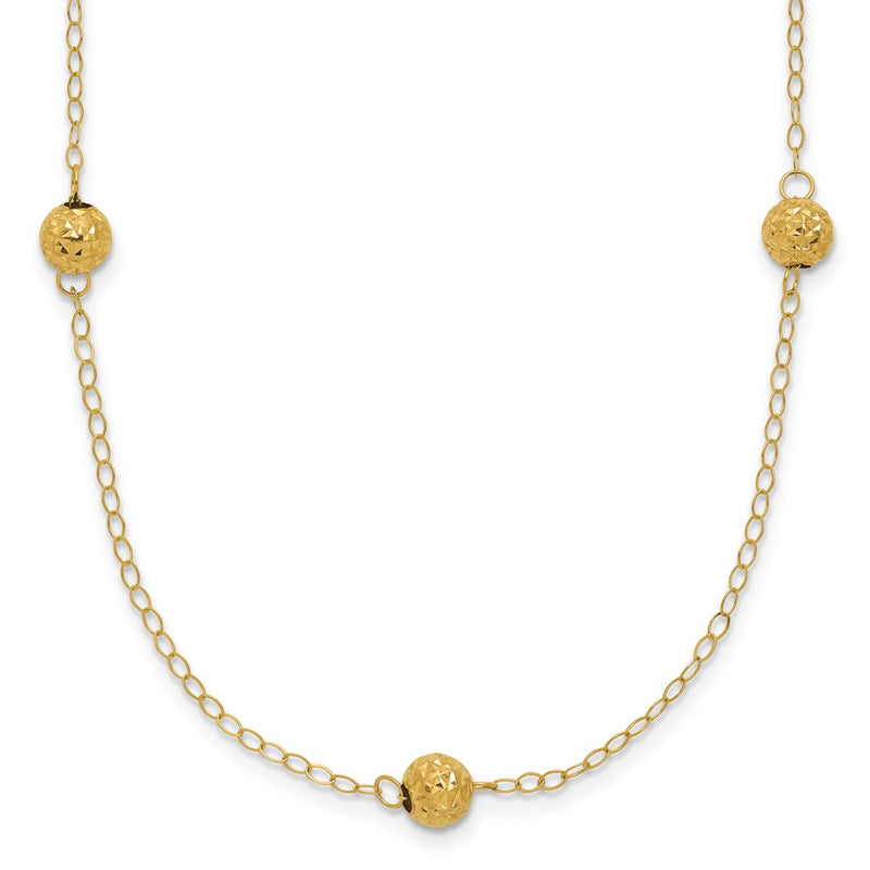 14k Bead Necklace