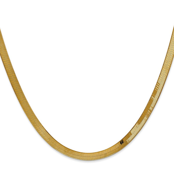14k 4mm Silky Herringbone Chain