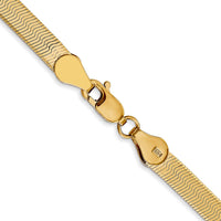 14k 4mm Silky Herringbone Chain