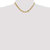 14k 4mm Silky Herringbone Chain