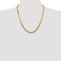 14k 5mm Silky Herringbone Chain
