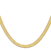 14k 6.5mm Silky Herringbone Chain