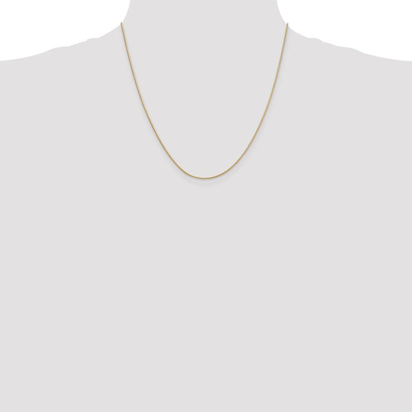 14k .9mm Round Snake Chain