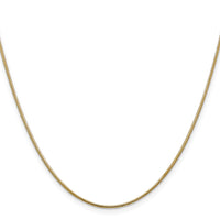 14k 1.1mm Round Snake Chain