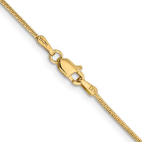 14k 1.1mm Round Snake Chain