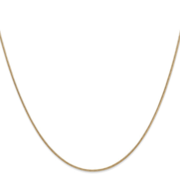14k 1.4mm Round Snake Chain