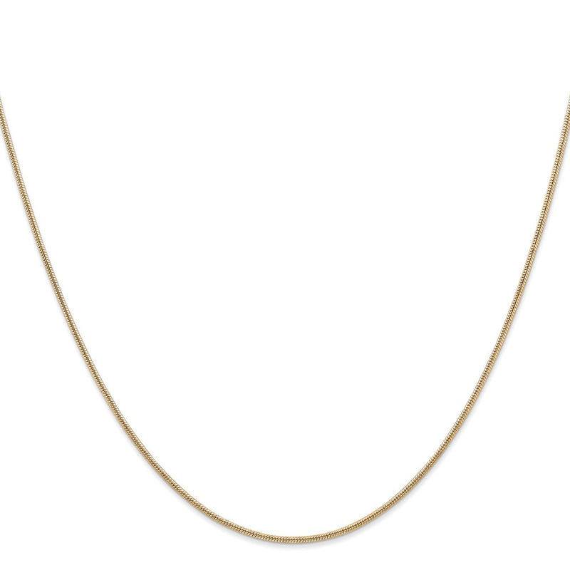 14k 1.4mm Round Snake Chain