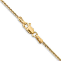 14k 1.4mm Round Snake Chain