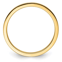 14K Gold 1.2mm Flat Stackable Band