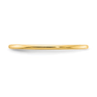14K Gold 1.2mm Half Round Stackable Band
