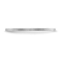 14K White Gold 1.2mm Flat Satin Stackable Band