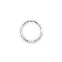 14k White Gold Polished 2mm Band