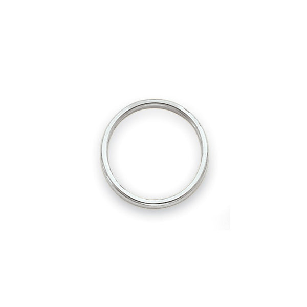 14k White Gold Polished 2mm Band