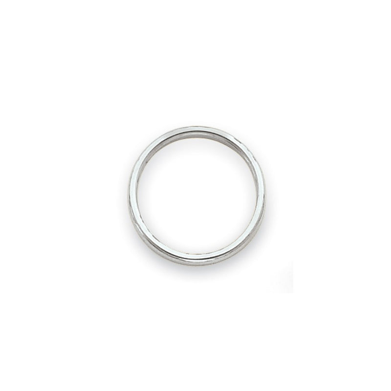 14k White Gold Polished 2mm Band