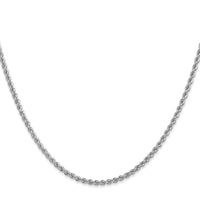 14k WG 2.25mm Regular Rope Chain
