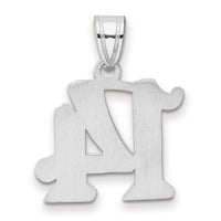 14kw Polished Etched Number 14 Pendant
