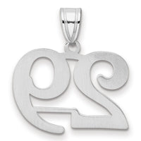 14kw Polished Number 29 Pendant