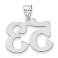 14kw Polished Number 53 Pendant