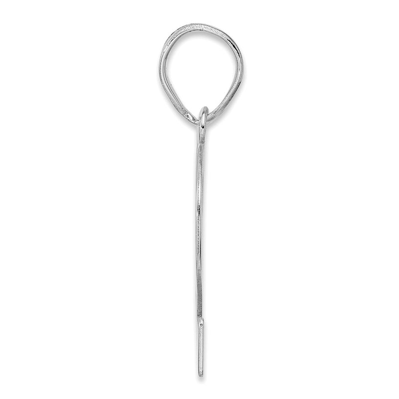 14kw Polished Number 62 Pendant