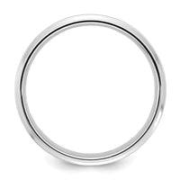 14k White Gold Light Comfort Fit Brush Satin Fancy Band
