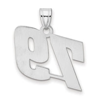 14kw Polished Block Number 79 Pendant