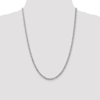 14k White Gold 3.75mm Concave Anchor Chain