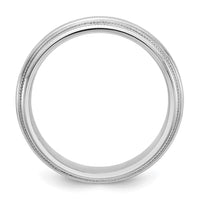 14KW 5mm Double Milgrain Comfort Fit Band Size 7