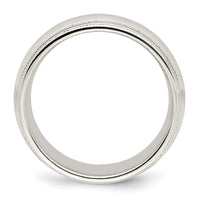 14KW 8mm Double Milgrain Comfort Fit Band Size 5.5