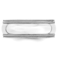 14KW 8mm Double Milgrain Comfort Fit Band Size 11.5