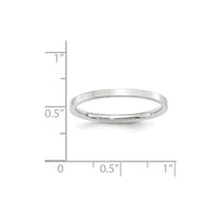 14KW 2mm Standard Flat Comfort Fit Band Size 10